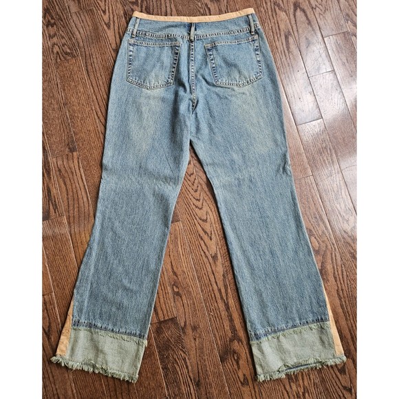 L.A. Blues Vintage 90s Women's Blue Jeans  Size 10 Riveted Hippie Y2K - Picture 2 of 16